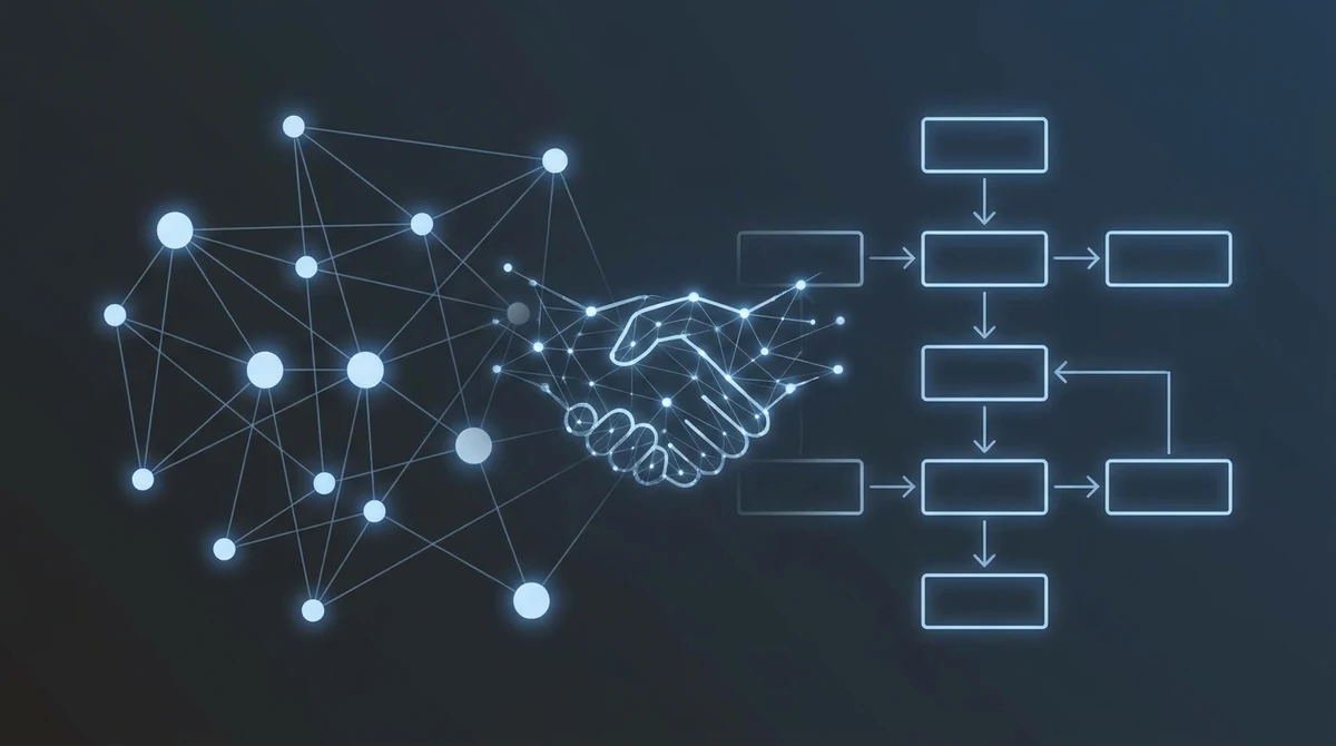 A directed graph of agent nodes with cycles, one node containing a full agent run